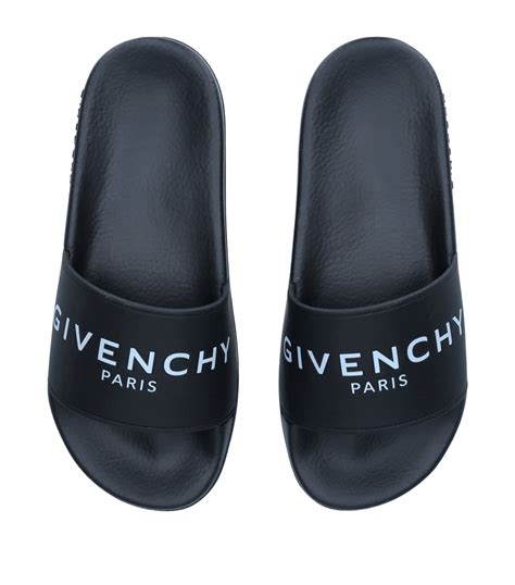 kids givenchy slides|Givenchy slides white and black.